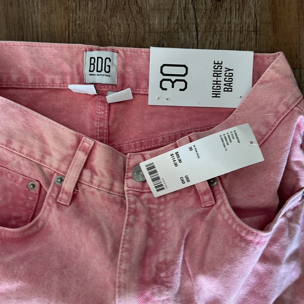 UO Urban Outfitters BDG High-Rise Baggy Sz 30 NWT